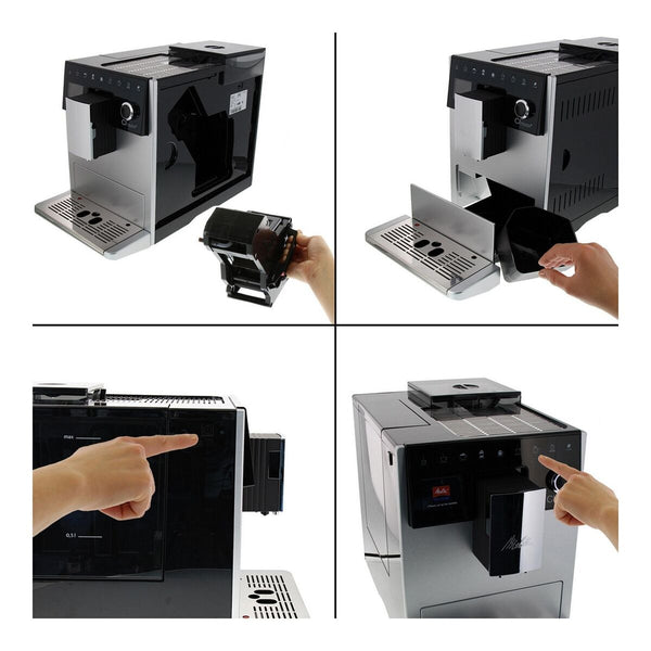 Superautomatische Kaffeemaschine Melitta F 630-101 1400W Silberfarben 1400 W 15 bar 1,8 L