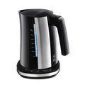 Water Kettle and Electric Teakettle Melitta LOOK AQUA DELUXE BLACK EU Black/Silver Stainless steel 2400 W 1,7 L