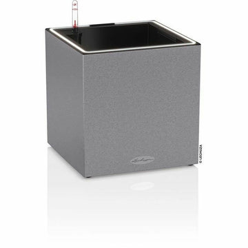 Pot auto-arrosant Lechuza Gris 30 x 30 cm LED