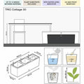 Plant pot Lechuza 100 x 32 x 34 cm Plastic Rectangular