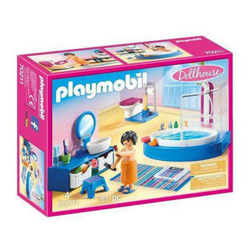 Playset Dollhouse Bathroom Playmobil 70211 Badezimmer (51 pcs)