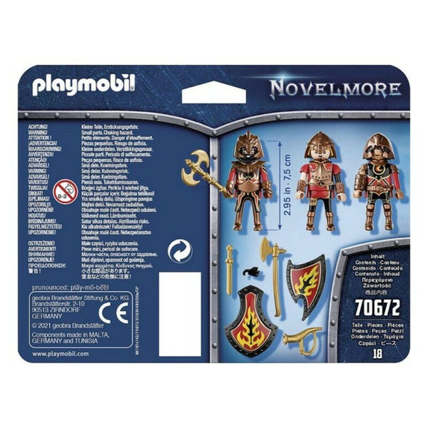 Ensemble de Figurines Novelmore Fire Knigths Playmobil 70672 (18 pcs)