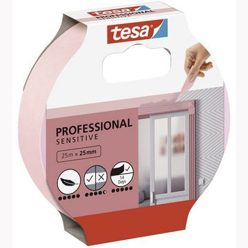 Ruban adhésif TESA Professional Sensitive Peintre Rose 12 Unités 25 mm x 50 m