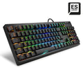 Gaming Tastatur Sharkoon 4044951030873 Schwarz Qwerty Spanisch