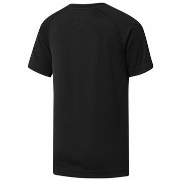 Child's Short Sleeve T-Shirt Reebok Wor Black