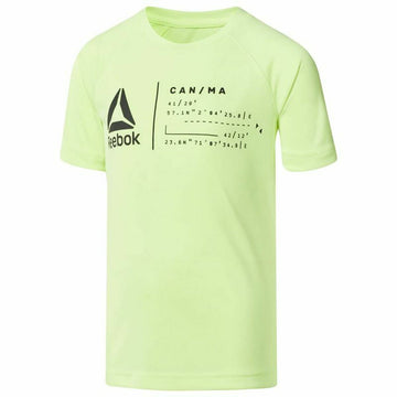 Men’s Short Sleeve T-Shirt Reebok Sportswear B Wor Lime green