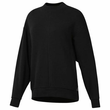 Women’s Sweatshirt without Hood Reebok Supply Crew Black