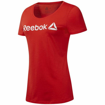 Women’s Short Sleeve T-Shirt Reebok Scoop Neck Red