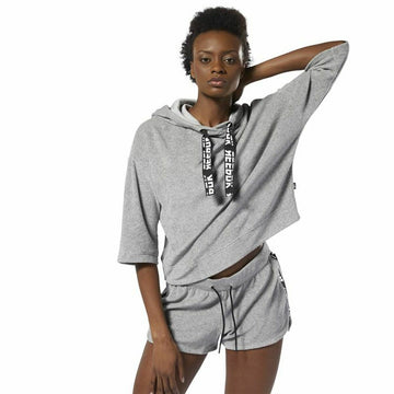 Sweat à capuche femme Reebok Wor Gris foncé