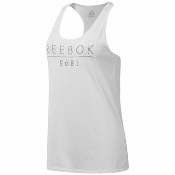 Maillot de Corps sans Manches pour Femme Reebok 1895 Race Blanc