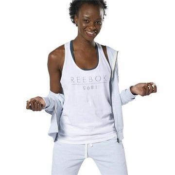 Maillot de Corps sans Manches pour Femme Reebok 1895 Race Blanc