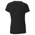 Child's Short Sleeve T-Shirt Puma Ess Logo G Black