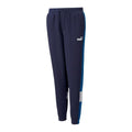 Pantalons de Survêtement pour Enfants Puma Essential+ Colorblock Bleu foncé