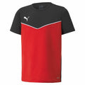 Kurzarm-T-Shirt für Kinder Puma individualRISE Rot Schwarz