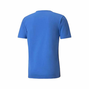Child's Short Sleeve T-Shirt Puma  Individual Rise Blue Blue