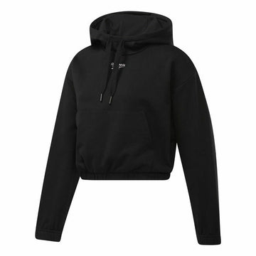 Women’s Hoodie Reebok Sportswear Cropped Black