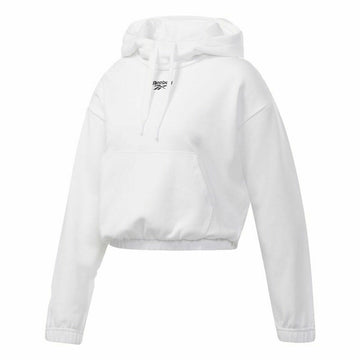 Women’s Hoodie Reebok Sportswear Cropped White