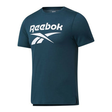 Herren Kurzarm-T-Shirt Reebok Workout Ready Supremium Türkis