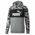 Sweat à capuche homme Puma ESS Camo Noir Gris Blanc Camouflage