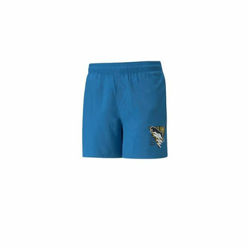 Men's Sports Shorts Puma Summer Cat Graphic Vallarta Blue