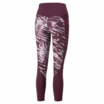 Leggings de Sport pour Femmes Puma run 5k 7/8 W Pourpre