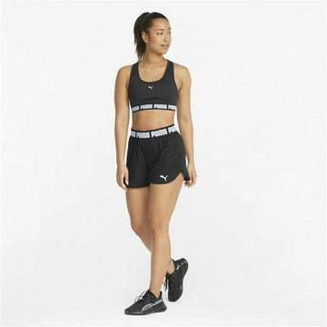 Damen-Sportshorts Puma Train Strong Woven Schwarz