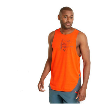 Men’s Short Sleeve T-Shirt Puma Train Everfresh Tank Orange