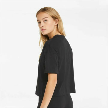 T-shirt à manches courtes femme Puma  Tape Crop  Noir