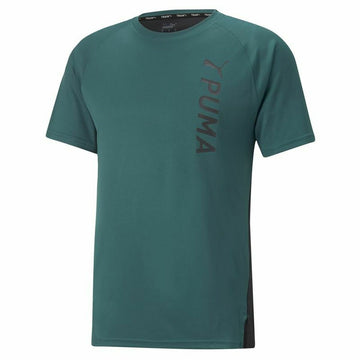 Herren Kurzarm-T-Shirt Puma Dunkelgrün Herren