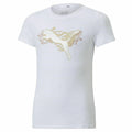 Child's Short Sleeve T-Shirt Puma Alpha White