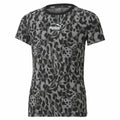 Child's Short Sleeve T-Shirt Puma Alpha AOP Black