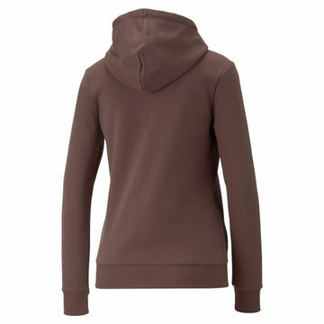 Sweat à capuche femme Puma Marron