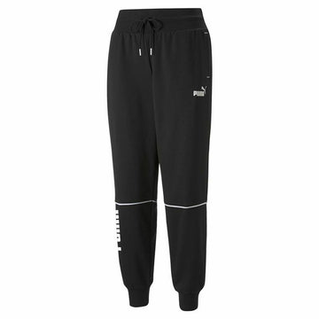 Adult's Tracksuit Bottoms Puma Colorblock  Black Lady