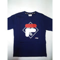 Child's Short Sleeve T-Shirt Fila FAT0340 50001 Navy Blue