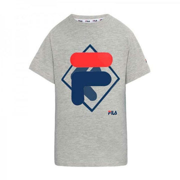 Child's Short Sleeve T-Shirt Fila FAT0340 80000  Grey