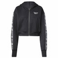 Sportjacke für Frauen Reebok Tape Pack Full Zip Schwarz