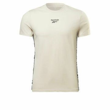 Herren Kurzarm-T-Shirt Reebok Identity Tape Beige