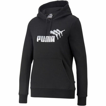 Damen Sweater mit Kapuze Puma Metallics Spark Schwarz