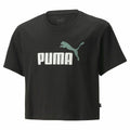 T shirt à manches courtes Enfant Puma Logo Cropped  Noir