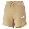 Damen-Sportshorts Puma Essentials 5" High Waist Beige