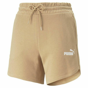 Sports Shorts for Women Puma Essentials 5" High Waist Beige