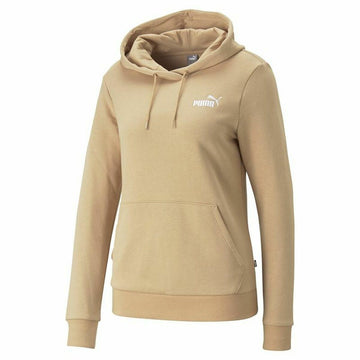 Damen Sweater mit Kapuze Puma Ess+ Embroidery Braun