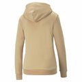 Damen Sweater mit Kapuze Puma Ess+ Embroidery Braun