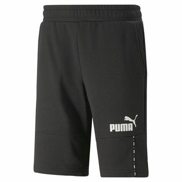 Sport Shorts Puma  Essentials Block Tape Schwarz