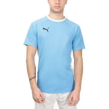 Herren Kurzarm-T-Shirt TEAMLIGA Puma 931832 02 Paddel Blau