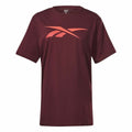 Herren Kurzarm-T-Shirt Reebok RI Logo Granatrot