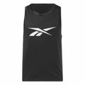 Basketball-T-Shirt Reebok Schwarz