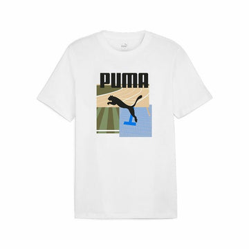 Herren Kurzarm-T-Shirt Puma GRAPHICS Summer Weiß