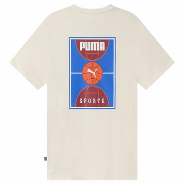 Herren Kurzarm-T-Shirt Puma Chilli Powder Weiß