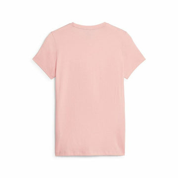 Women’s Short Sleeve T-Shirt Puma Ess Logo Light Pink